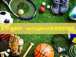 爱游戏集团：springboot体育器材管理