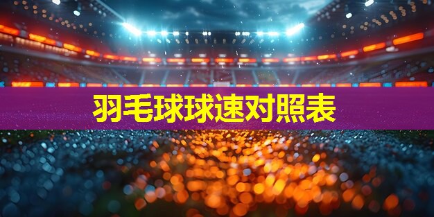 羽毛球球速对照表 羽毛球球速对照表